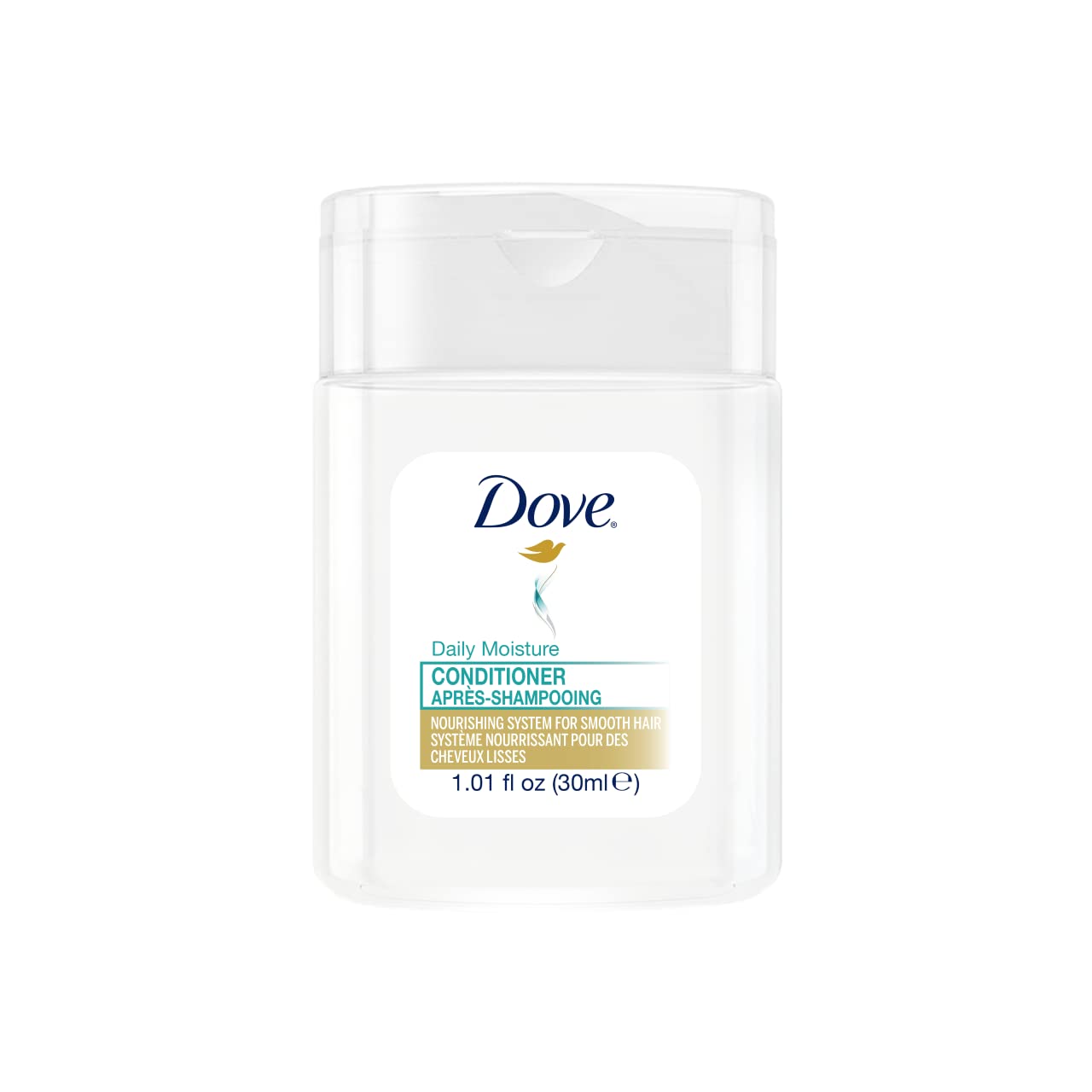 Dove mini 1oz (30 ml) Daily Moisture Conditioner Bottles for Hotels, Motels, Hospitality and Travel Use - Case of 192