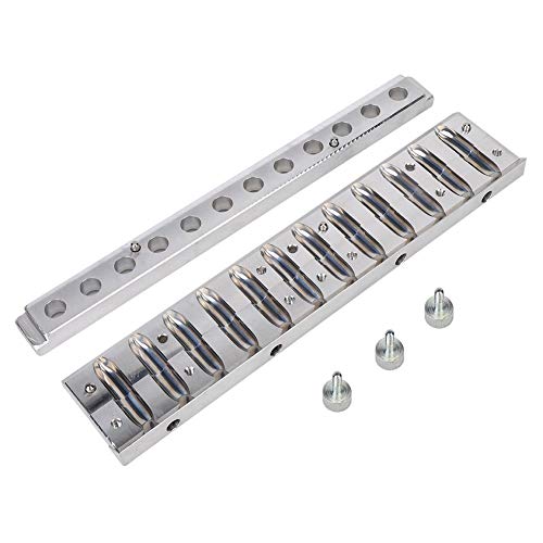 Delaman Lipstick Mold,DIY Lipstick Mold with Lipstick Stripper Beak Type Aluminum Lip Balm Mould Cosmetic Tool (12.1mm 12 Holes)