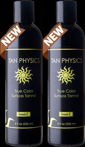 Tan Physics True Color (2 pack) w/ 5 FREE pairs of application gloves, Sunless Tanner