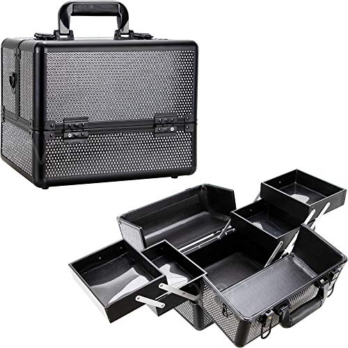 Ver Beauty Makeup Train Case, Black Krystal