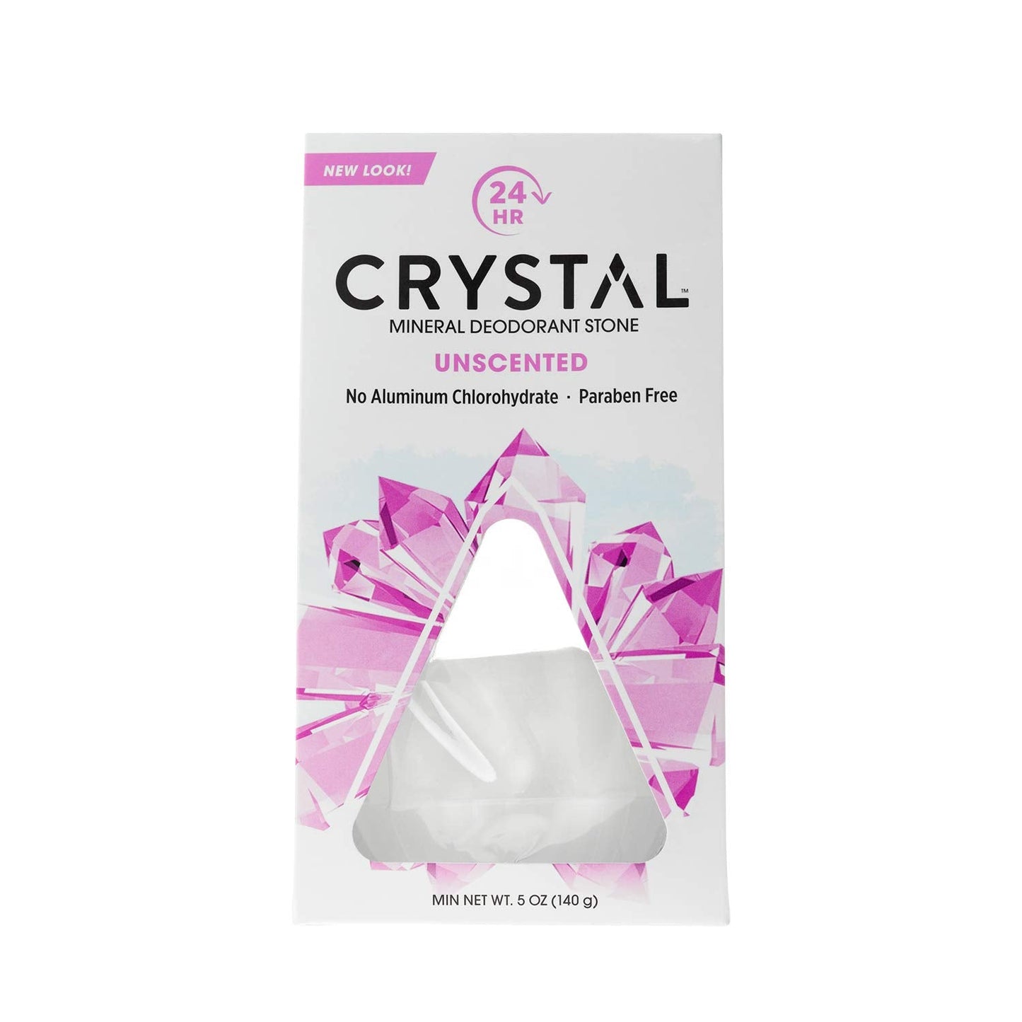 Crystal Body Deodorant Body Rock Deodorant, Unscented, Paraben Free, 5 Ounce (Pack of 1)