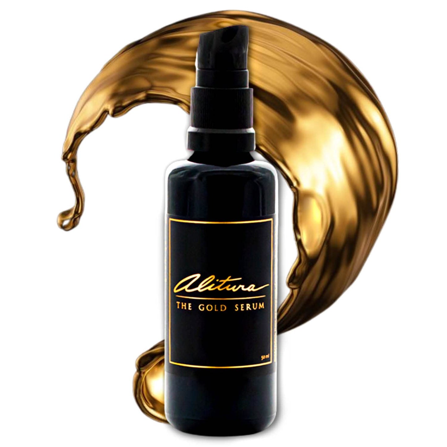 Alitura Gold Serum for Face – Face Serum for Women & Men to Reduce Fine Lines and Wrinkles – Anti Aging Serum for Radiant-Looking Skin – Vitamin A & Marine Collagen Facial Serum (50 ml)