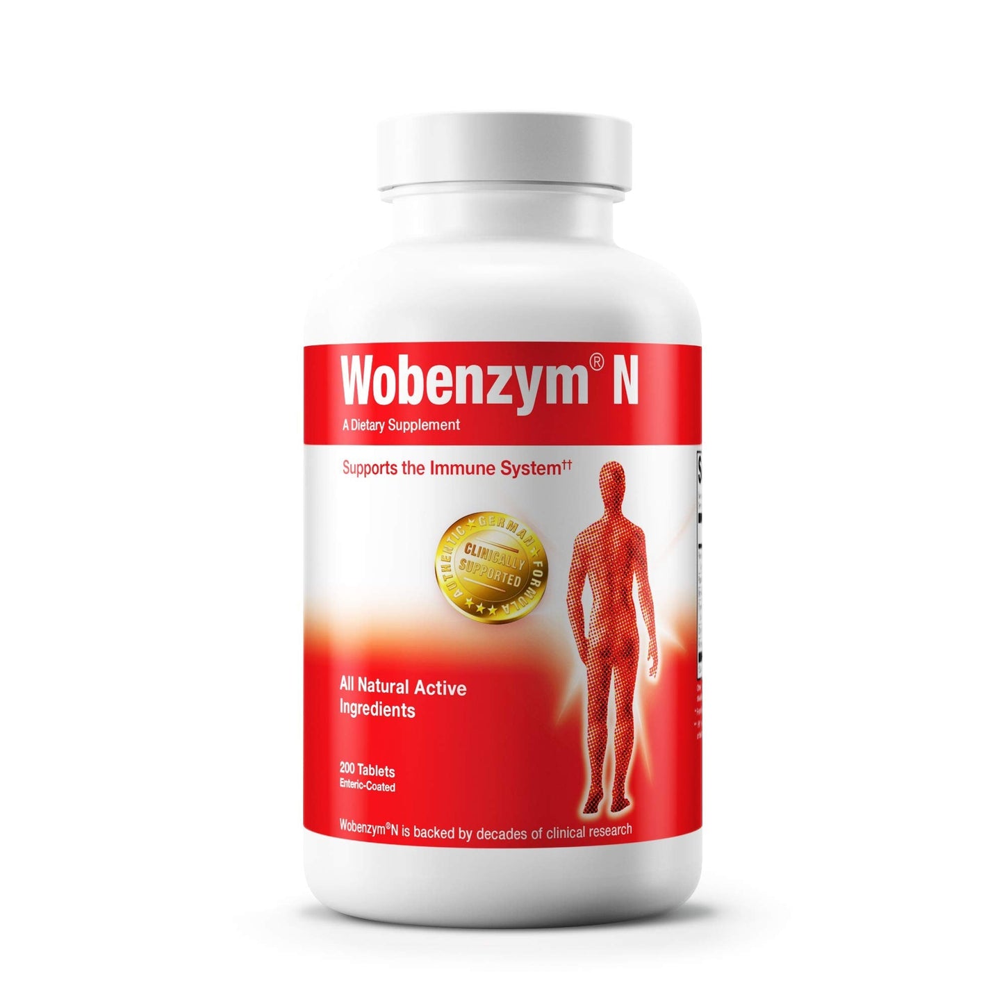 Wobenzym N Authentic German Supplement 400 Tablets