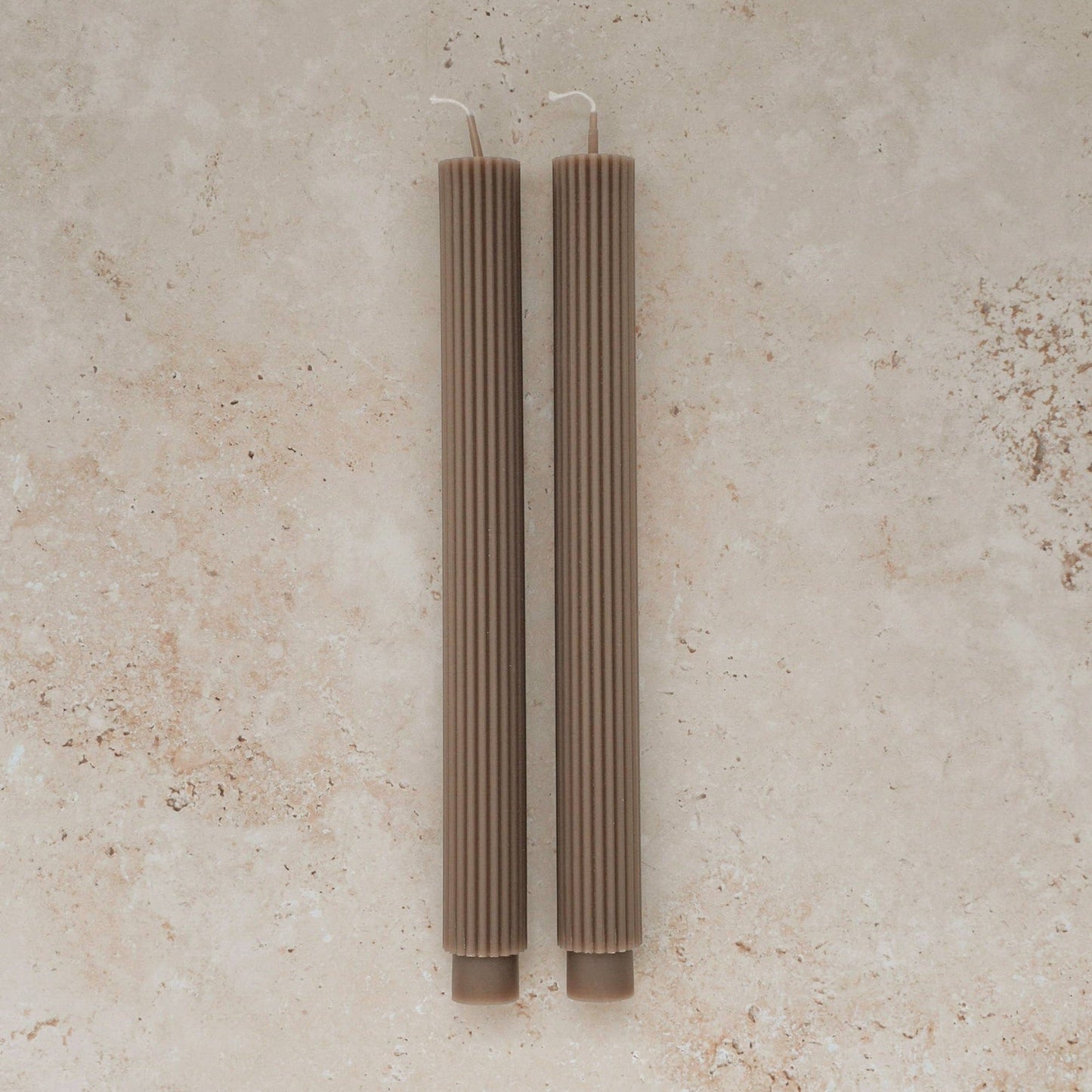 Roman Taper Candles | Taupe