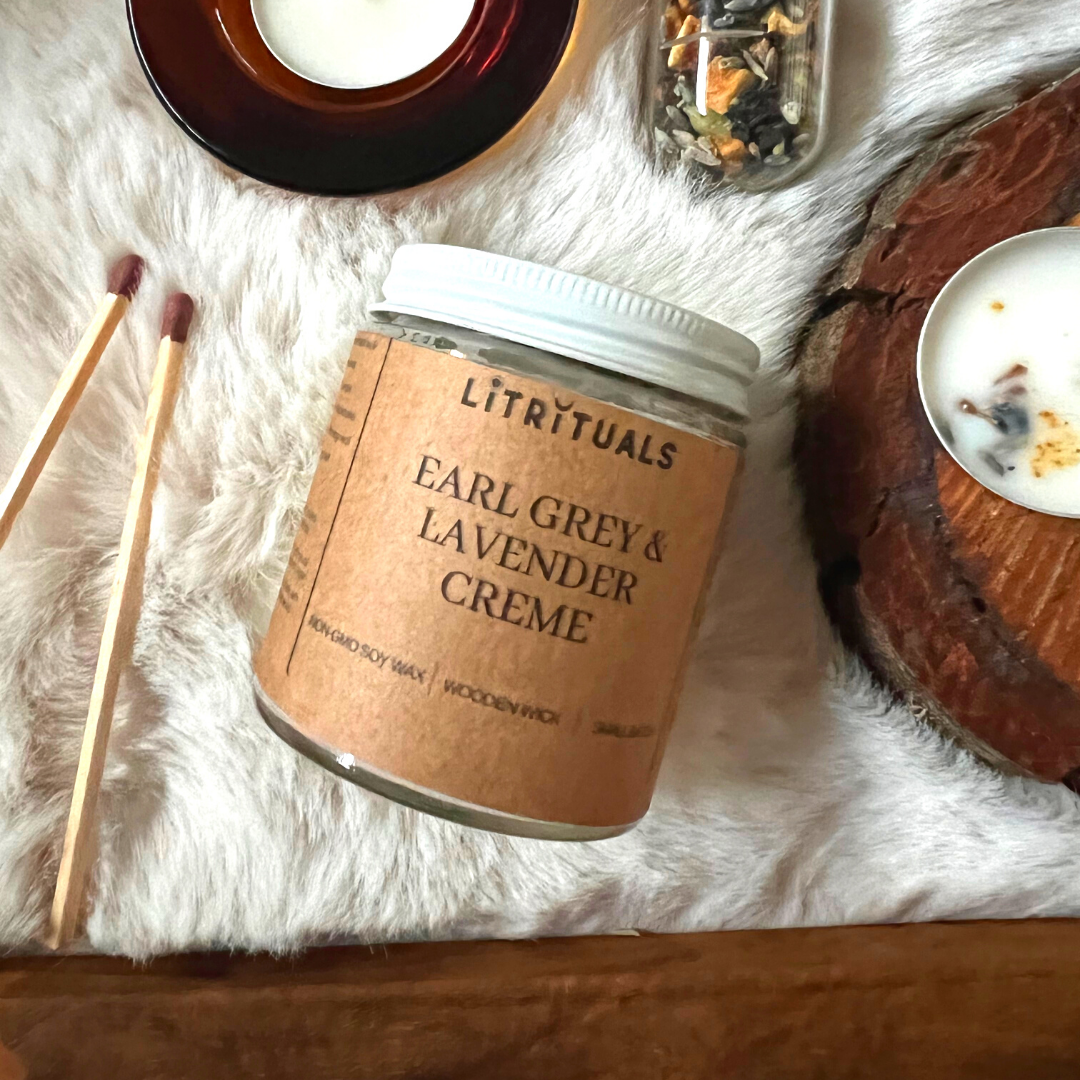 {Lit Rituals} Ritual Soy Candle :: Earl Grey & Lavender Creme