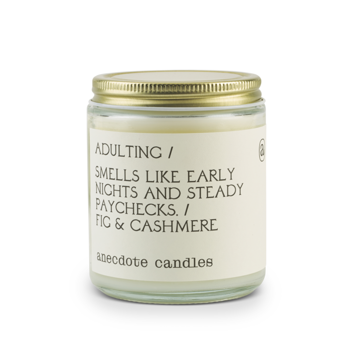 {Anecdote Candles} Coconut Soy Wax Blend Candle :: Adulting :: Fig & Cashmere