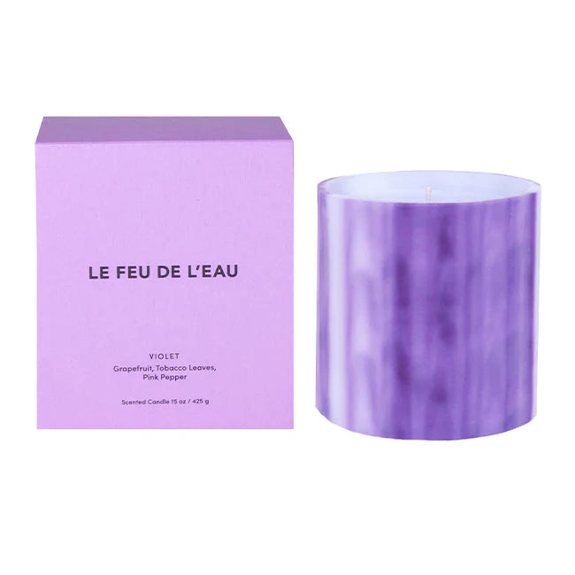 {Le Feu De L'eau} Artisanal Scented Candle :: Violet