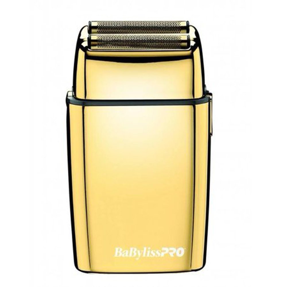 BabylissPro FoilFX02 Cordless Rechargeable Metal Double Foil Shaver Gold