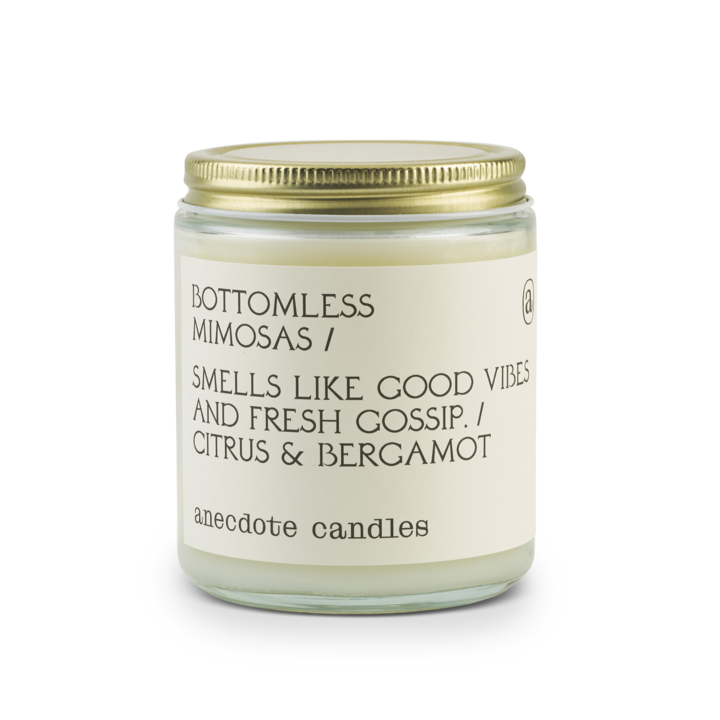 {Anecdote Candles} Coconut Soy Wax Blend Candle :: Bottomless Mimosas :: Citrus & Bergamot