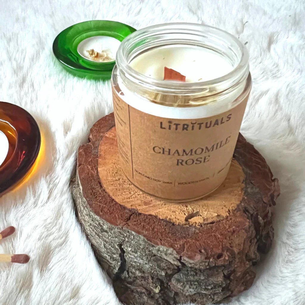 {Lit Rituals} Ritual Soy Candle :: Chamomile Rose