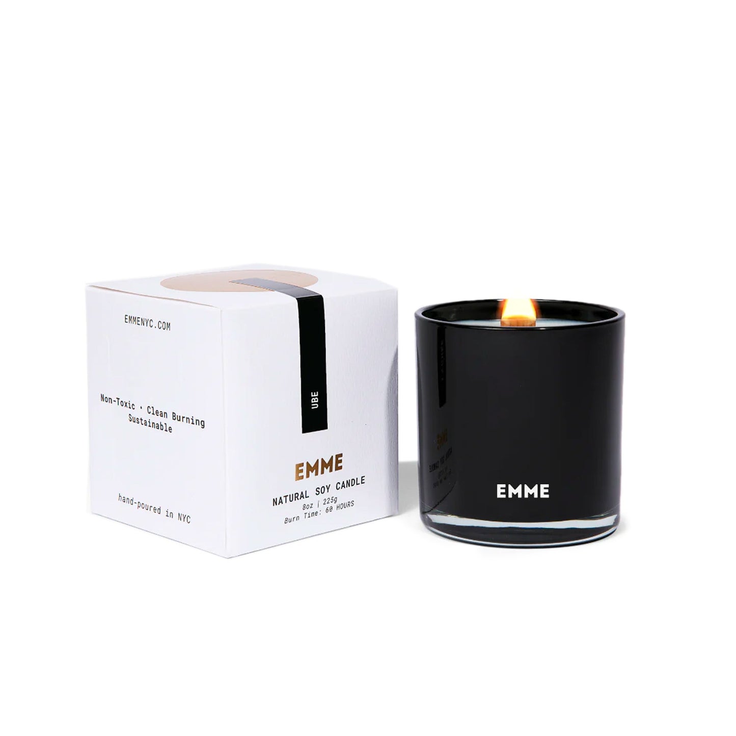 Emme Ube Wood Wick Candle