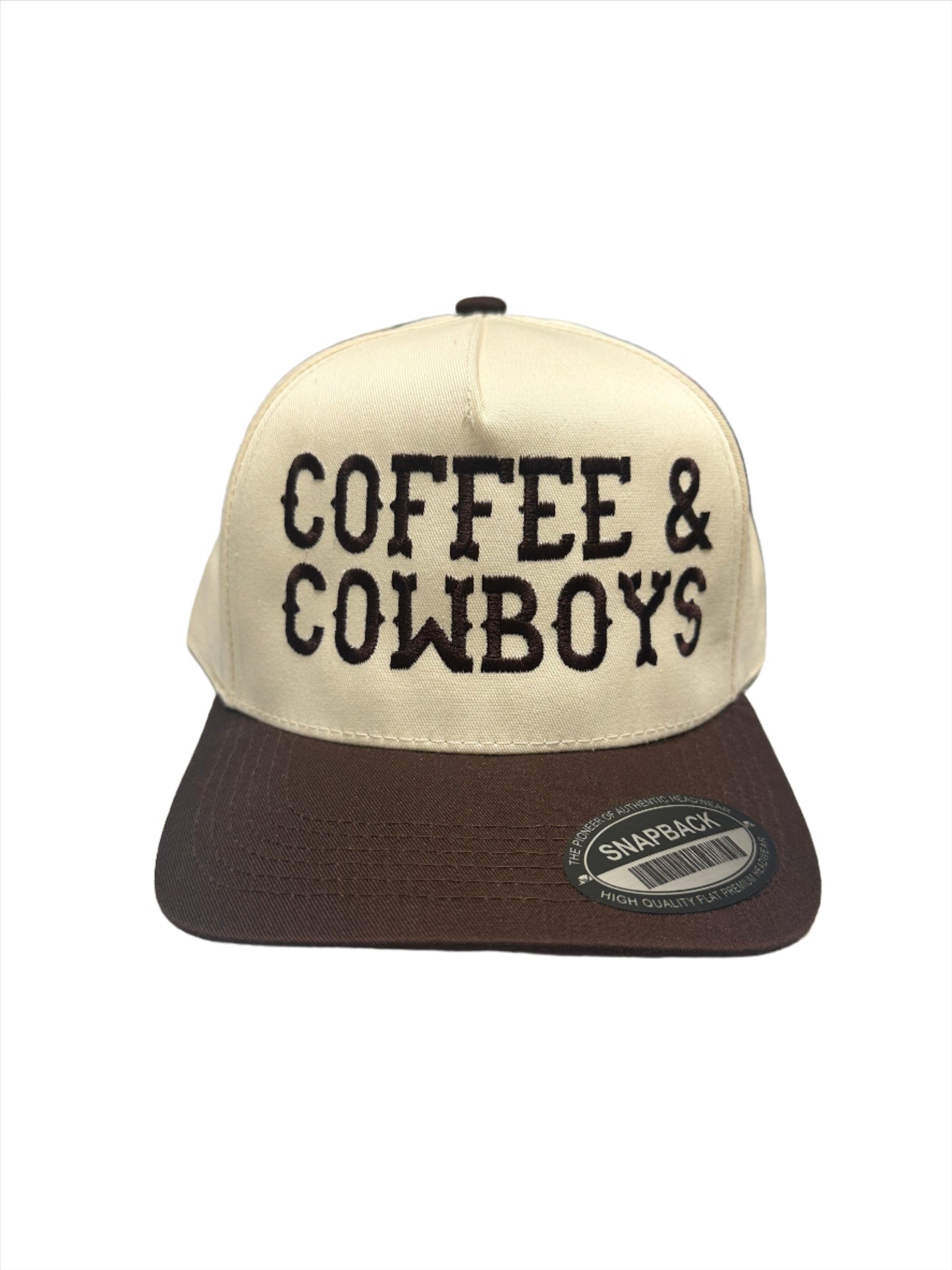 Coffee & Cowboy Flat Bill Hat