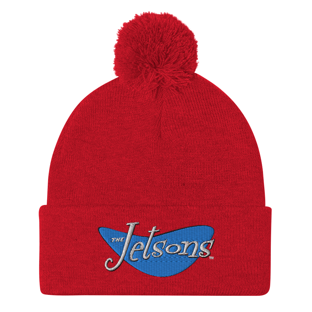 The Flintstones Logo Pom Pom Knit Beanie