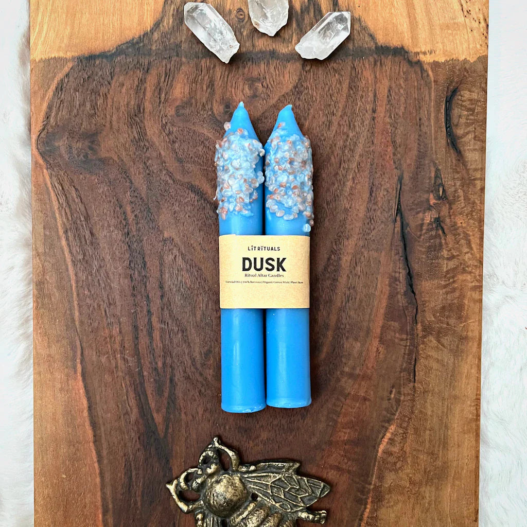 {Lit Rituals} Beeswax Altar Candles :: Large :: Dusk :: Set of 2