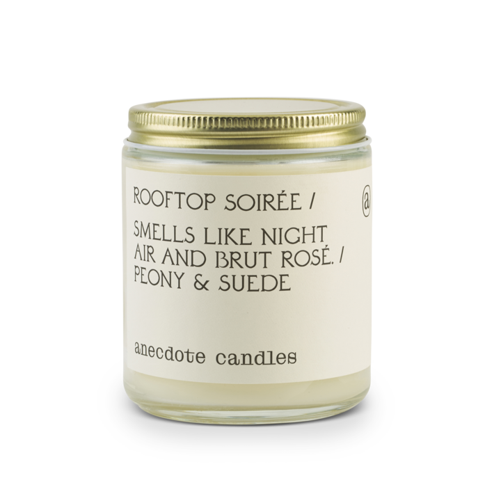 {Anecdote Candles} Coconut Soy Wax Blend Candle :: Rooftop Soiree :: Peony & Suede