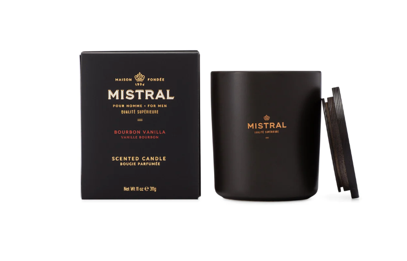 Bourbon Vanilla Scented Jar Candle 11oz.