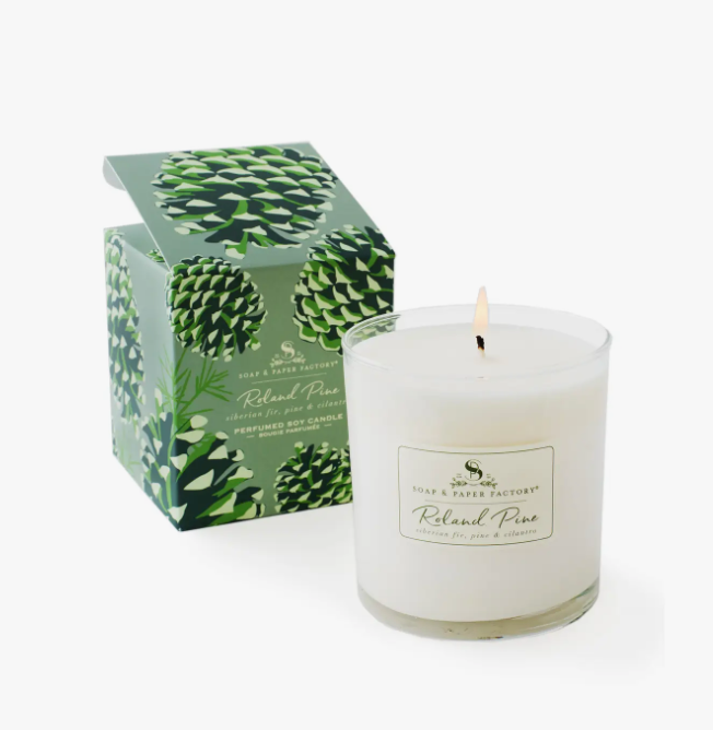 Roland Pine Large Soy Candle 9.5 oz 65 Hr. Burn Time