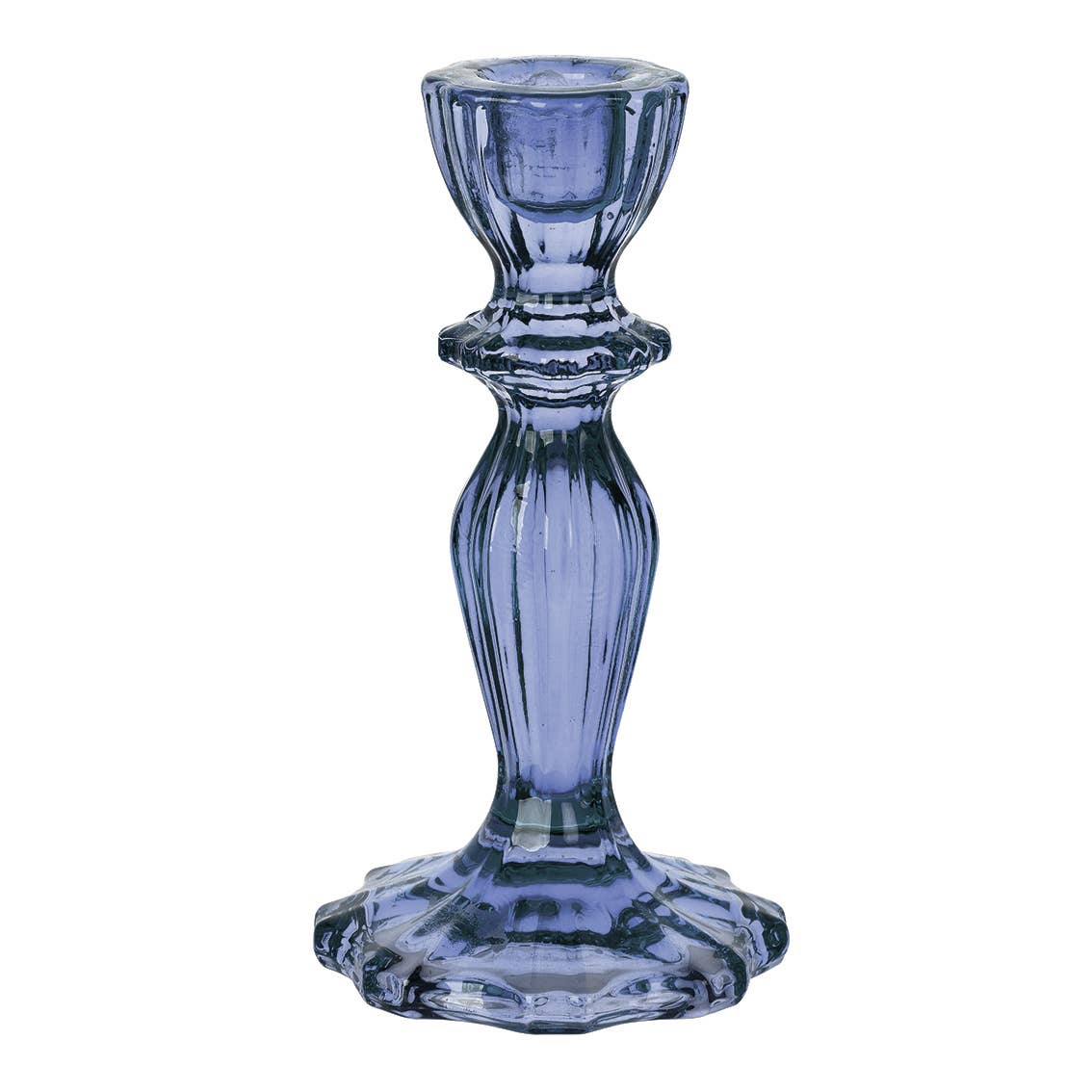 {Talking Tables} Glass Candlestick Holder :: Navy