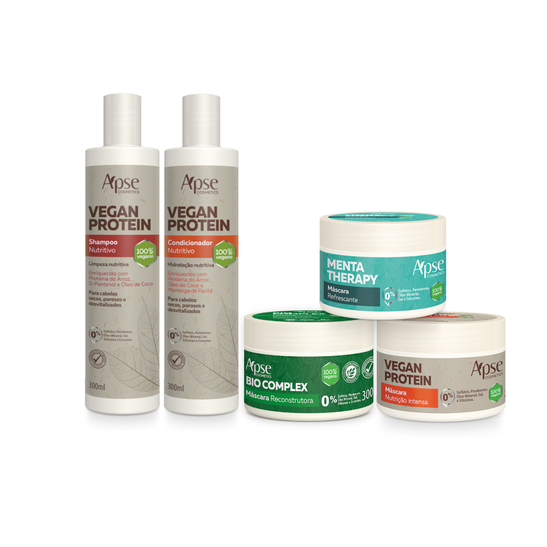 Apse Cosmetics - Nutritive Schedule Kit (shampoo, conditioner, and masks)