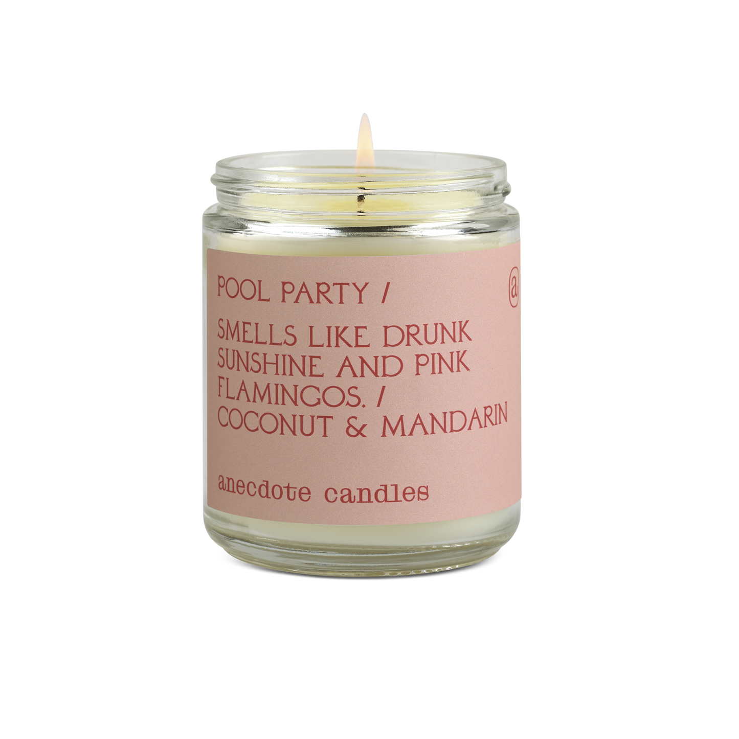 {Anecdote Candles} Coconut Soy Wax Blend Candle :: Pool Party :: Mandarin + Coconut