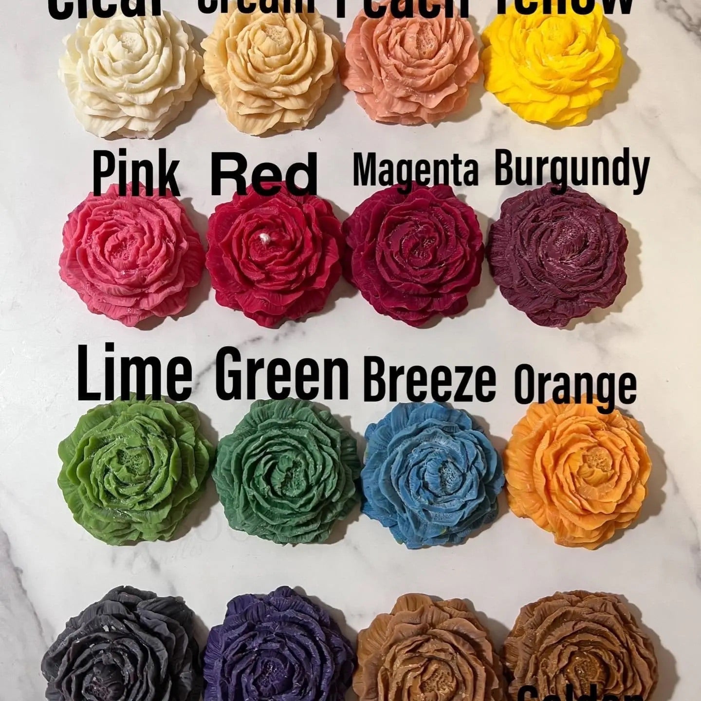 Vase with Flowers Candle