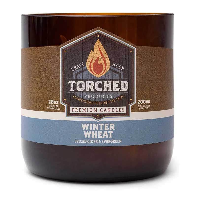 Torched Candles Winter Wheat Torched Beer Growler Candles