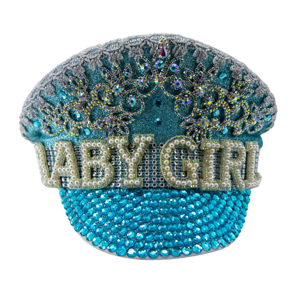 Baby Girl Rhinestone Police Hat