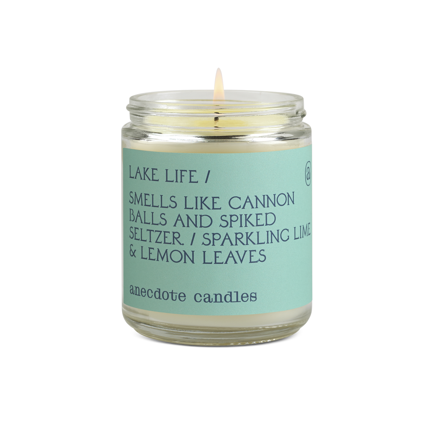 {Anecdote Candles} Coconut Soy Wax Blend Candle :: Lake Life :: Sparkling Lime + Lemon Leaves