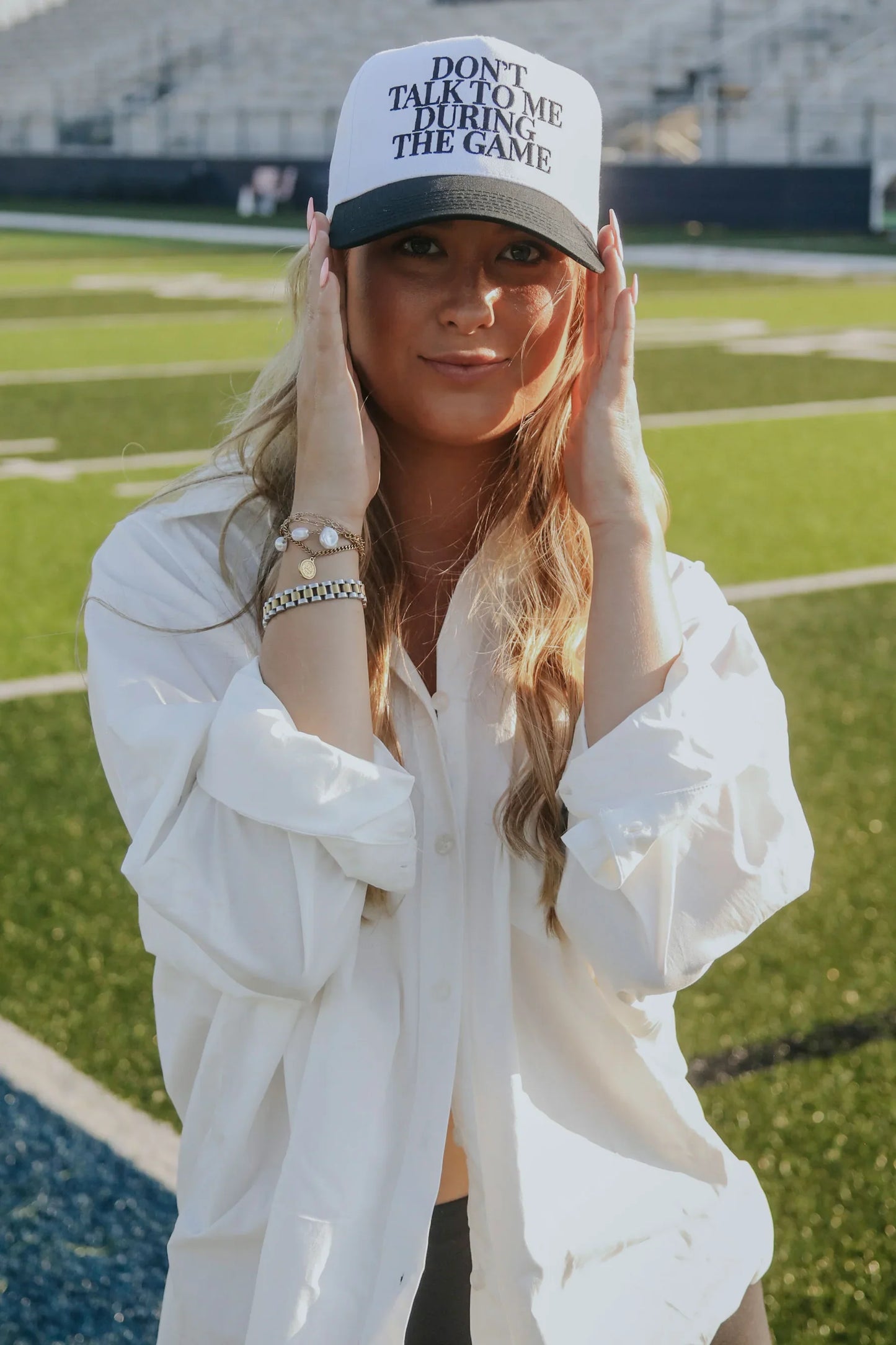 "Don't Talk" Trucker Hat