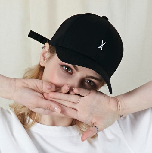 VARZAR Cap Hat Logo Ball Cap Black