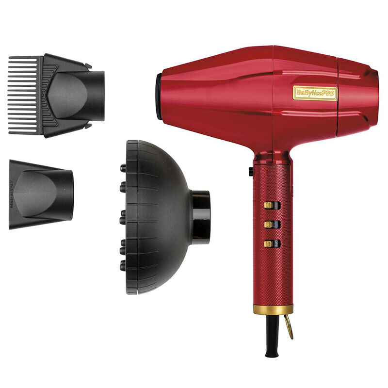 BabylissPro RedFX 1875 Watts Hair Dryer - Red