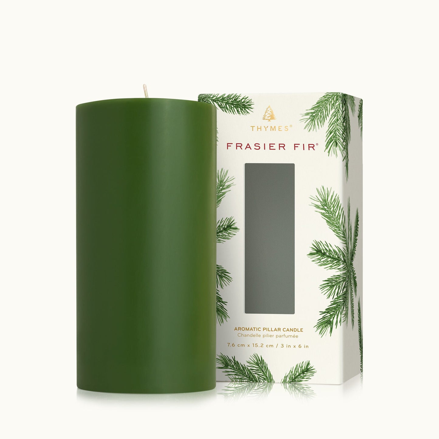 {Thymes} Frasier Fir Aromatic Candle :: 3x6 Pillar