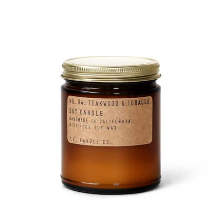 P.F. Candle Co.: Teakwood & Tobacco Soy Candle