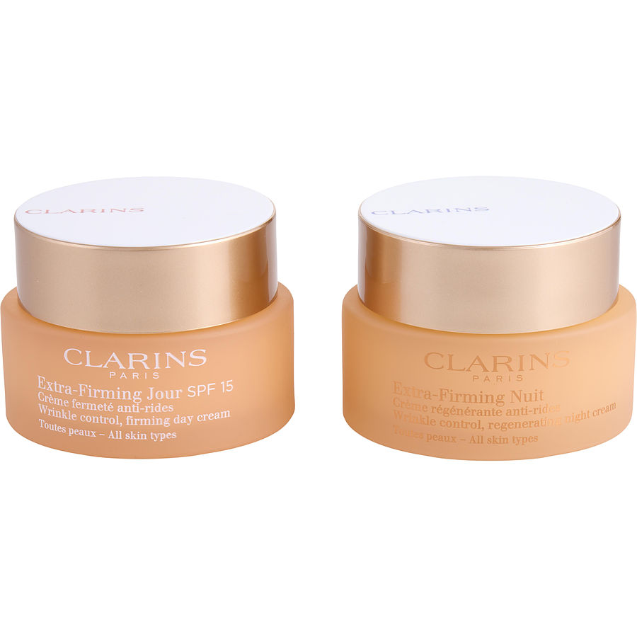 Clarins extrafirming partners set: day cream 50ml + night cream 50ml2pcs