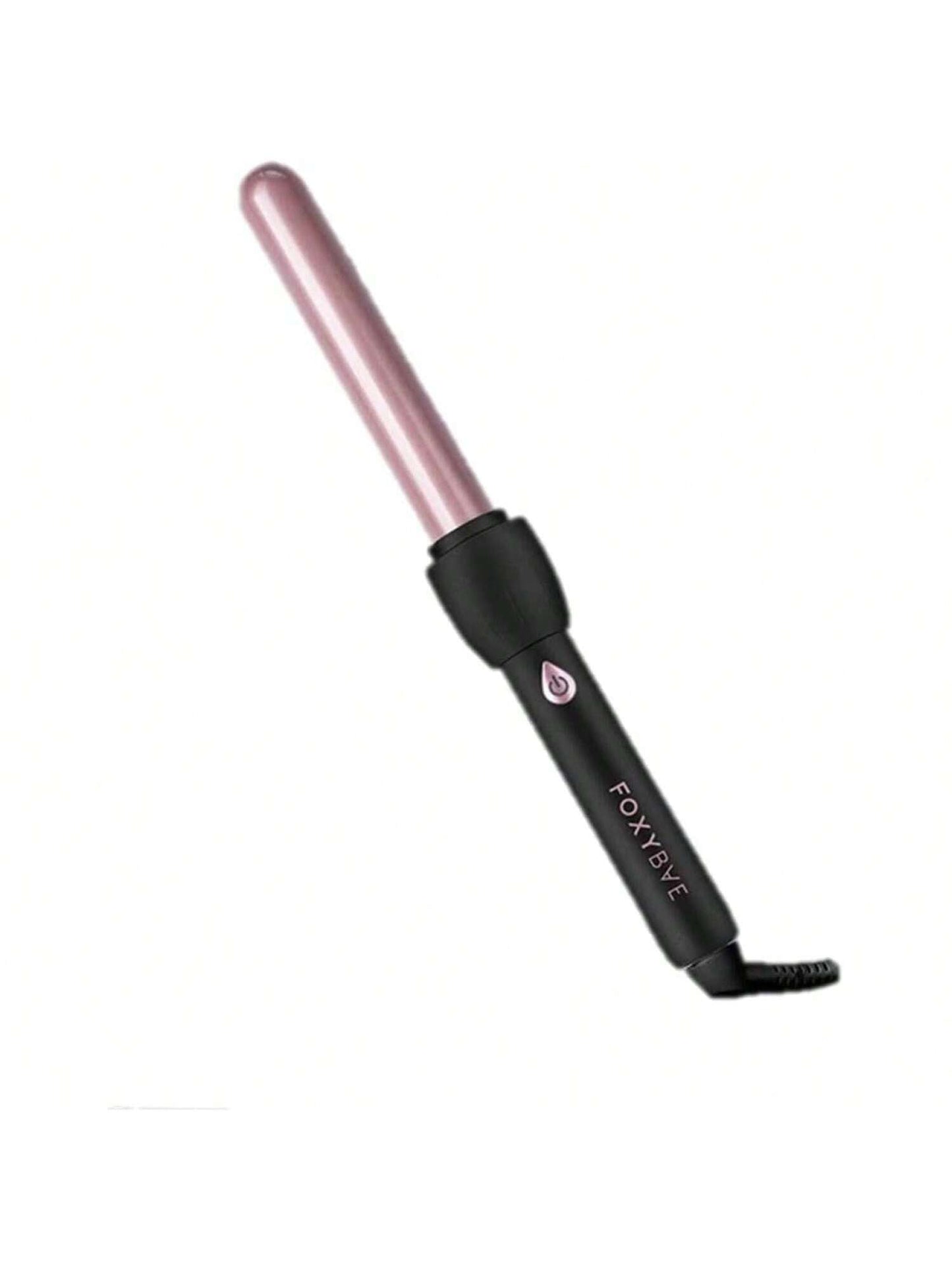 YONGSTYLE 25mm Black Curling Wand With Rose Colored Barrel