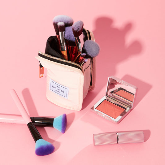 Blush Pink Standing Brush Case and Pot