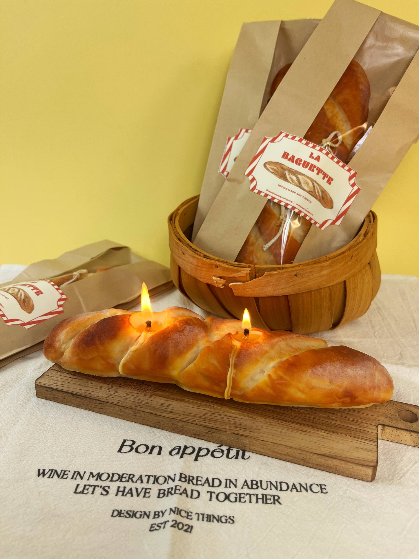 {The Wednesday Co.} French Baguette Candle :: Long