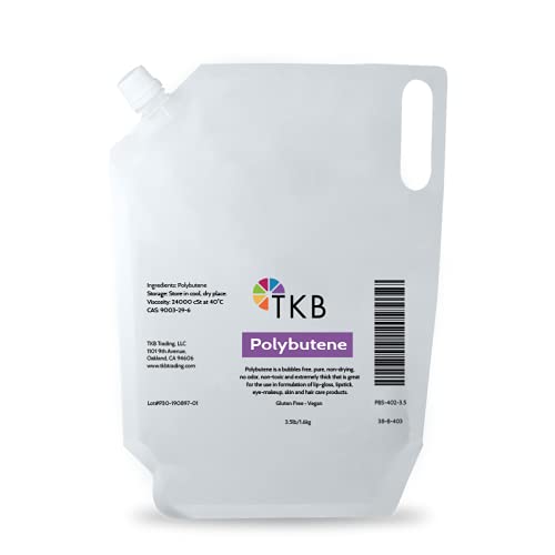 TKB Polybutene | Clear Additive Cosmetic Ingredient for DIY Makeup (3.5lb (1.6kg))
