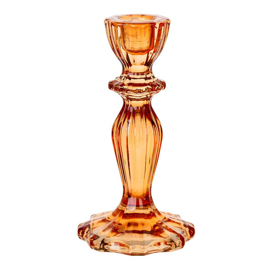 {Talking Tables} Glass Candlestick Holder :: Orange