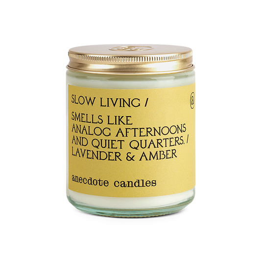 {Anecdote Candles} Coconut Soy Wax Blend Candle :: Slow Living :: Lavender + Amber