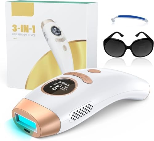 Aopvui IPL Hair Removal for Women & Men, Permanent Hair Removal For Arm, Leg Back Home Use