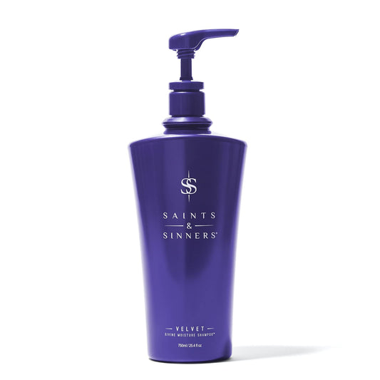 Saints & Sinners Award-Winning Velvet Divine Moisture Shampoo - Repair, Replenish, Renew & Add Shine (25.4 oz)