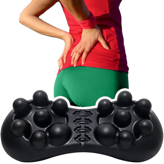 Sciatica Massager Deep Tissue for Butt and Lower Back, 14 Trigger Points & Myofascial Release Piriformis Syndrome Relief Glute Hip Pain SI Joint Pelvic Quadratus Lumborum