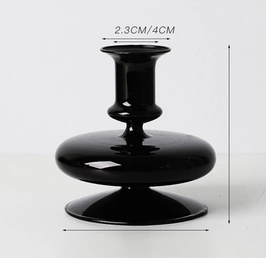 {Fiddlehead Craftsman} Mid-Century Modern Taper Holder :: Black #5
