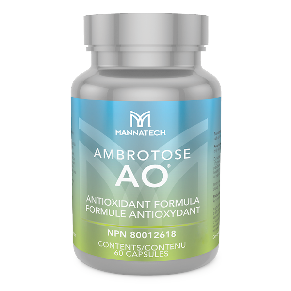 2 Bottles Mannatech Ambrotose AO 60 caps Fights Toxins Stress Vitamin C, E NEW