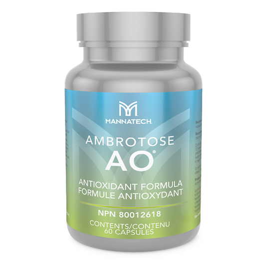2 Bottles Mannatech Ambrotose AO 60 caps Fights Toxins Stress Vitamin C, E NEW