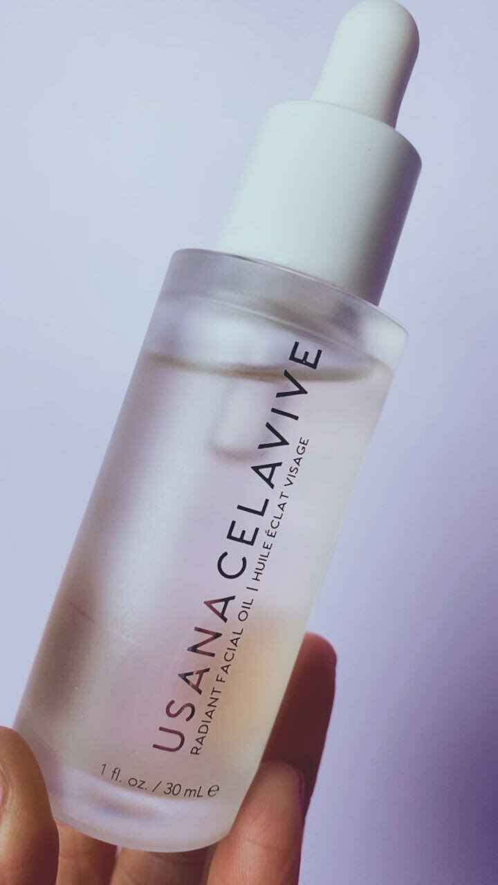 Usana Radiant Facial Oil Super Botanical Antioxidant Soothe Hydrate 1 fl. oz NEW