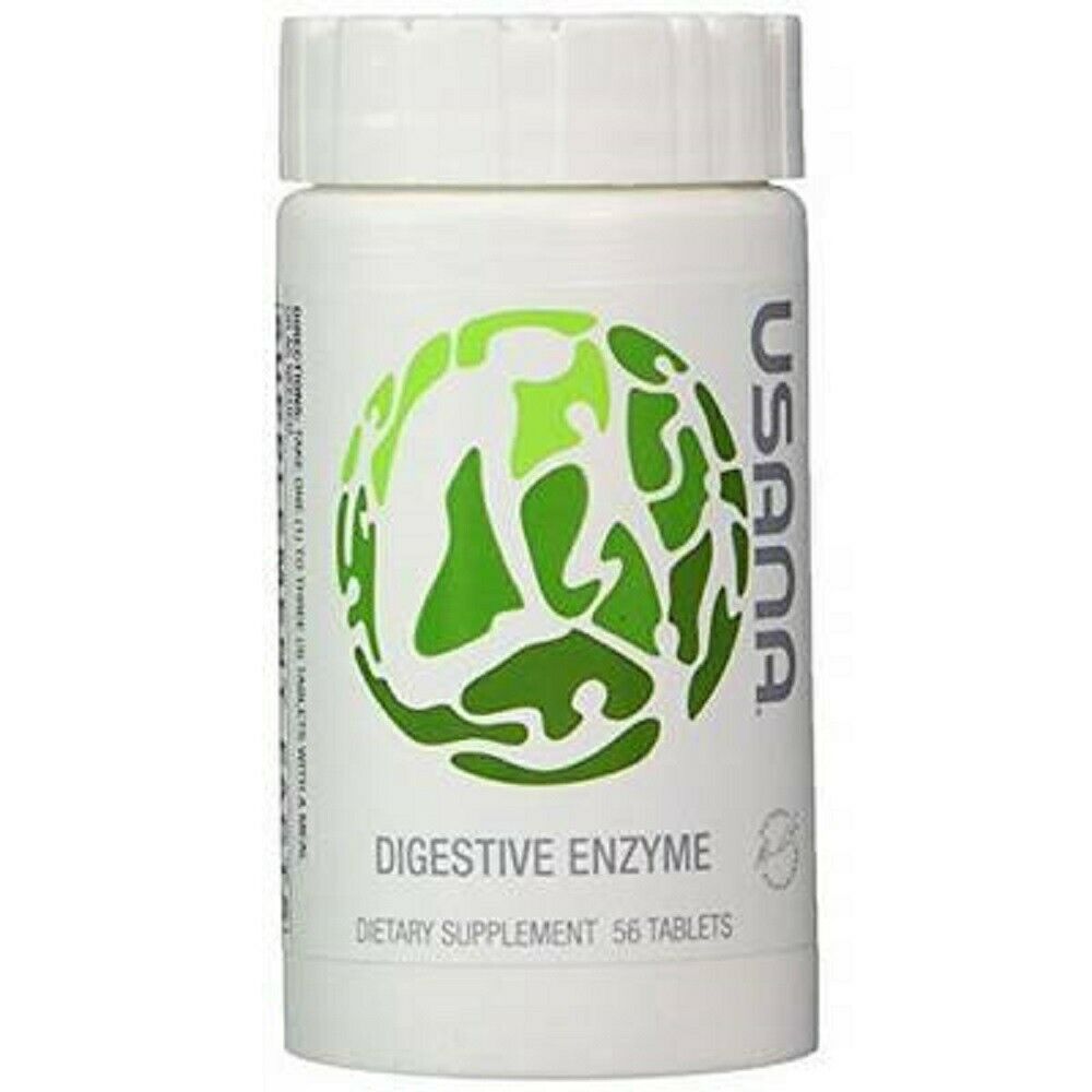 3 Bottles of USANA Digestive Enzyme digest lactose gas indigestion NEW SEALED