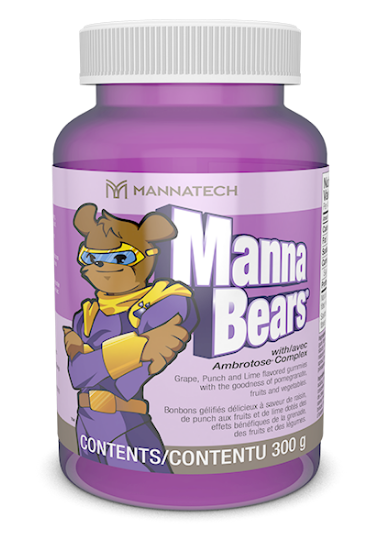 3 Bottles Mannatech Mannabears Grape Berry Flavor Kids Antioxidant Gummies NEW