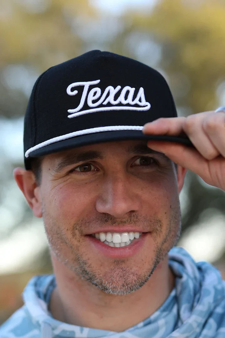 Texas Script Cap - Black